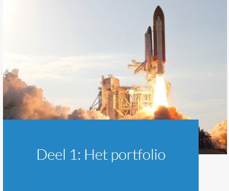 Op deze foto zie je deel 1: Het portfolio