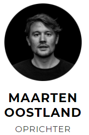 Op deze foto zie je Maarten Oostland, 1 van de oprichters van de cursus Cryptocommunity