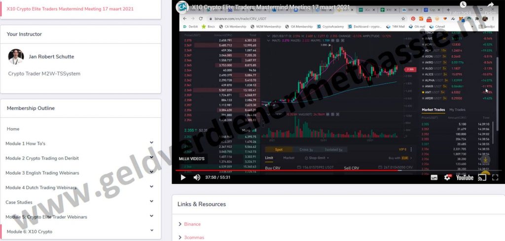 Op deze foto zie je module #6 van x10 met crypto