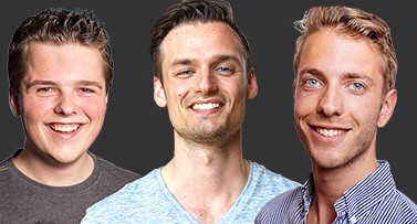 Op deze foto zie je de mannen van AllesOverCrypto, de oprichters van Crypto Signals