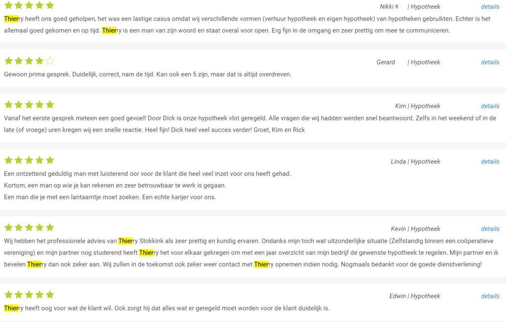 Op deze foto zie je Thuiz Hypotheken ervaringen